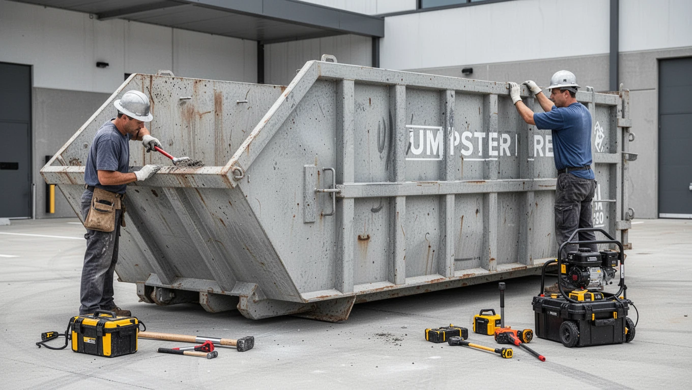 Concrete Dumpster Rental